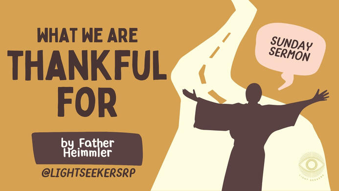 What We Are Thankful For